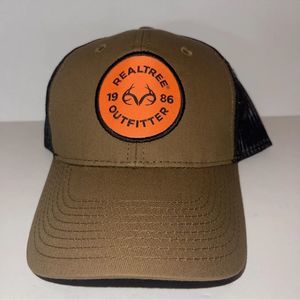 Real tree Realtree outfitters 1986 summer cap duck brown and black with orange